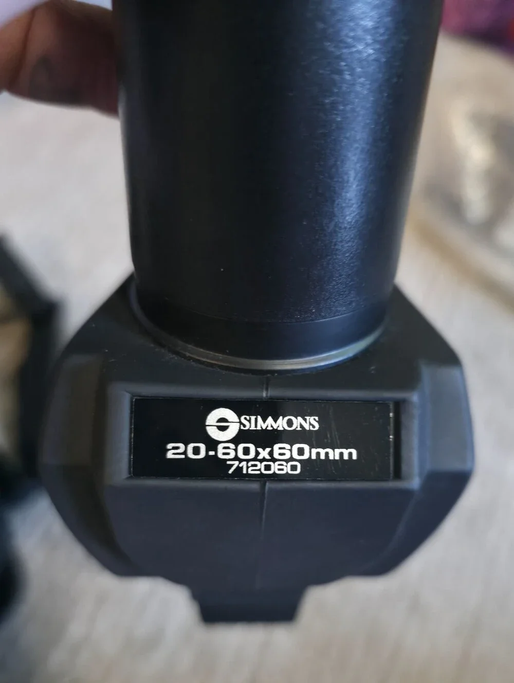 Simons Black Telescope Carry Case with Silver Tripod